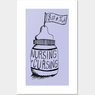 Nursing & Cursing Podcast Logo Posters and Art